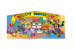 Happy Birthday Theme Banner 15 X 15